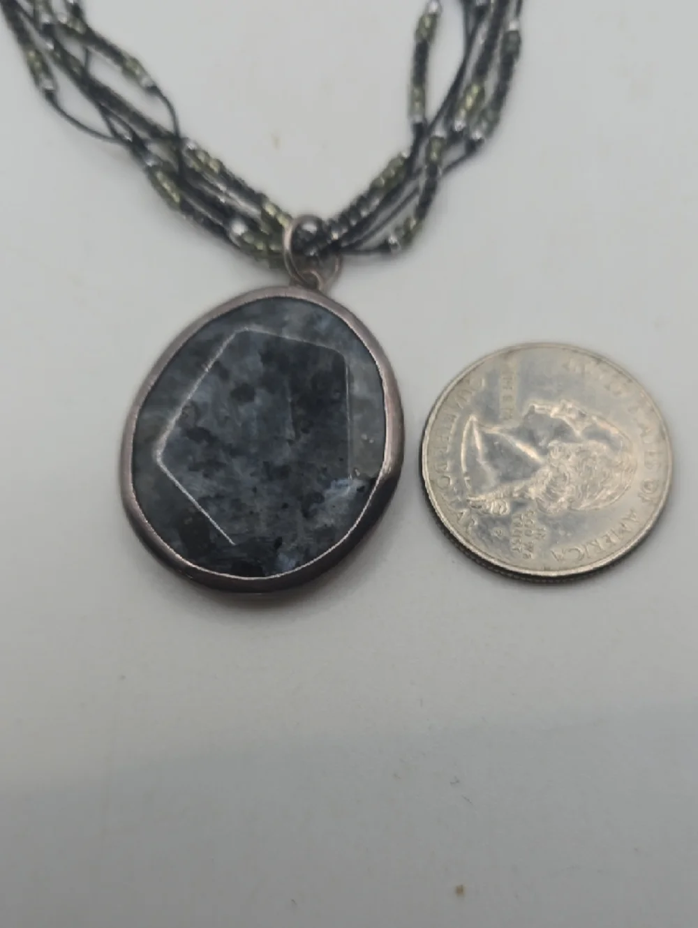 Silpada "Stormy Night"  Multi Strand Black Beaded Necklace - Picture 7 of 7